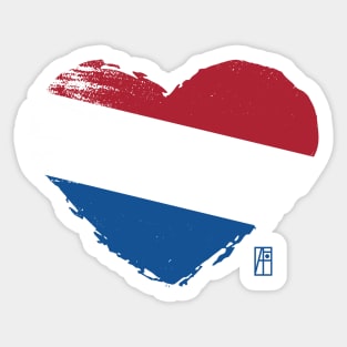 I love my country. I love the Netherlands. I am a patriot. In my heart, there is always the flag of the Netherlands. Sticker